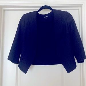 Express cropped suit jacket light weight and structured fit